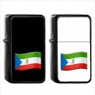 Country National Flag For Equatorial Guinea (1pcs) Oil Windproof Black Emoji Emoticon Lighters