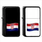 1476 Country National Flag For Croatia - (1pcs) Oil Windproof Black Emoji Emoticon Lighters
