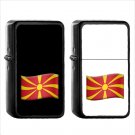 1523 Country National Flag For Macedonia - (1pcs) Oil Windproof Black Emoji Emoticon Lighters