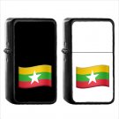 1525 Country National Flag For Myanmar - (1pcs) Oil Windproof Black Emoji Emoticon Lighters