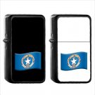1528 Country Flag Northern Mariana Islands (1pcs) Oil Windproof Black Emoji Emoticon Lighters