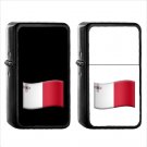 1532 Country National Flag For Malta - (1pcs) Oil Windproof Black Emoji Emoticon Lighters