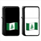 1542 Country National Flag For Norfolk Island - (1pcs) Oil Windproof Black Emoji Emoticon Lighters