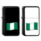 1543 Country National Flag For Nigeria - (1pcs) Oil Windproof Black Emoji Emoticon Lighters