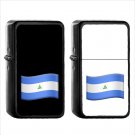 1544 Country National Flag For Nicaragua - (1pcs) Oil Windproof Black Emoji Emoticon Lighters