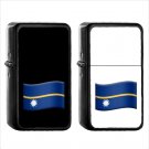 1548 Country National Flag For Nauru - (1pcs) Oil Windproof Black Emoji Emoticon Lighters