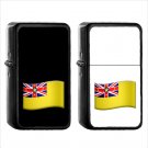 1549 Country National Flag For Niue - (1pcs) Oil Windproof Black Emoji Emoticon Lighters
