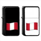 1553 Country National Flag For Peru - (1pcs) Oil Windproof Black Emoji Emoticon Lighters