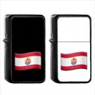 1554 Country National Flag For French Polynesia - (1pcs) Oil Windproof Black Emoji Emoticon Lighters