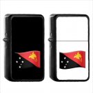 1555 Country National Flag For Papua New Guinea - (1pcs) Oil Windproof Black Emoji Emoticon Lighters