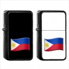 1556 Country National Flag For Philippines - (1pcs) Oil Windproof Black Emoji Emoticon Lighters
