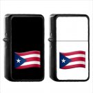 1561 Country National Flag For Puerto Rico - (1pcs) Oil Windproof Black Emoji Emoticon Lighters
