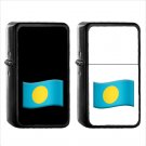 1564 Country National Flag For Palau - (1pcs) Oil Windproof Black Emoji Emoticon Lighters
