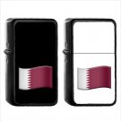 1566 Country National Flag For Qatar - (1pcs) Oil Windproof Black Emoji Emoticon Lighters