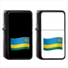 1571 Country National Flag For Rwanda - (1pcs) Oil Windproof Black Emoji Emoticon Lighters