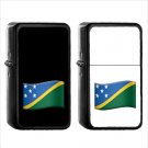 1573 Country National Flag For Solomon Islands - (1pcs) Oil Windproof Black Emoji Emoticon Lighters