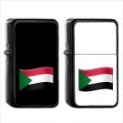 1575 Country National Flag For Sudan - (1pcs) Oil Windproof Black Emoji Emoticon Lighters