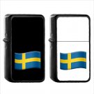 1576 Country National Flag For Sweden - (1pcs) Oil Windproof Black Emoji Emoticon Lighters