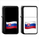 1581 Country National Flag For Slovakia - (1pcs) Oil Windproof Black Emoji Emoticon Lighters