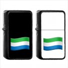 1582 Country National Flag For Sierra Leone - (1pcs) Oil Windproof Black Emoji Emoticon Lighters