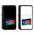 1587 Country National Flag For South Sudan - (1pcs) Oil Windproof Black Emoji Emoticon Lighters