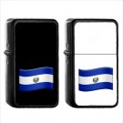 1589 Country National Flag For El Salvador - (1pcs) Oil Windproof Black Emoji Emoticon Lighters