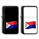 1590 Country National Flag For Sint Maarten - (1pcs) Oil Windproof Black Emoji Emoticon Lighters