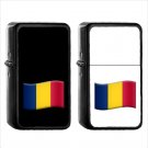1595 Country National Flag For Chad - (1pcs) Oil Windproof Black Emoji Emoticon Lighters
