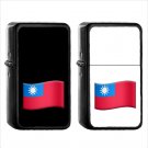 1608 Country National Flag For Taiwan - (1pcs) Oil Windproof Black Emoji Emoticon Lighters