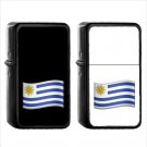 1615 Country National Flag For Uruguay - (1pcs) Oil Windproof Black Emoji Emoticon Lighters