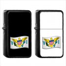 1621 Country National Flag For Us Virgin Islands (1pcs) Oil Windproof Black Emoji Emoticon Lighters