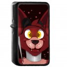 Five Nights At Freddys Foxy The Pirate - Oil Windproof Flip Top Black Lighters Briquet Encendedor E