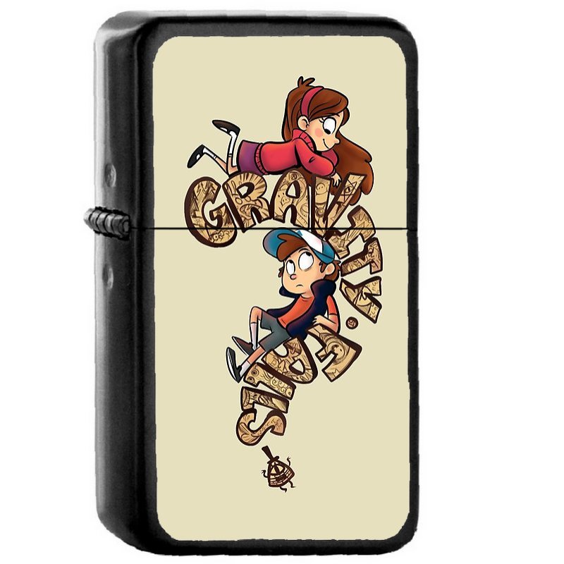 0 Gravity Falls Question Mark Bill Cipher Oil Windproof Lighters Briquet Encendedor