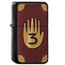 Gravity Falls Journal 3 - Oil Windproof Flip Top Black Lighters Briquet Encendedor