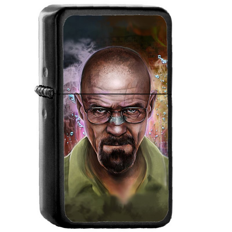 2 Heisenberg Breaking Bad Oil Windproof Lighters Briquet Encendedor