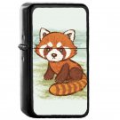 2 Red Panda Oil Windproof Lighters Briquet Encendedor