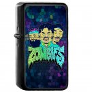 9 Zombies - Oil Windproof Flip Top Black Lighters Briquet Encendedor