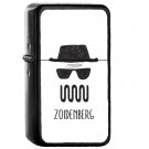 17 Zoidenberg - Oil Windproof Flip Top Black Lighters Briquet Encendedor