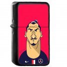 23 Zlatan - Oil Windproof Flip Top Black Lighters Briquet Encendedor