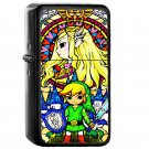 41 Zelda Wind Waker Stained Glass - Oil Windproof Flip Top Black Lighters Briquet Encendedor