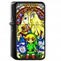 41 Zelda Wind Waker Stained Glass - Oil Windproof Flip Top Black Lighters Briquet Encendedor