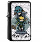 42 Legend of Zelda Wind- Oil Windproof Flip Top Black Lighters Briquet Encendedor
