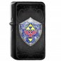 54 Legend of Zelda Link Shield Doodle - Oil Windproof Flip Top Black Lighters Briquet Encendedor