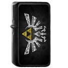58 Legend Zelda Hyrule Doodle - Oil Windproof Flip Top Black Lighters Briquet Encendedor