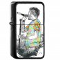 Zayn Sketch - Oil Windproof Flip Top Black Lighters Briquet Encendedor