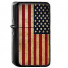 Vintage Retro American Flag - Oil Windproof Flip Top Black Lighters Briquet Encendedor