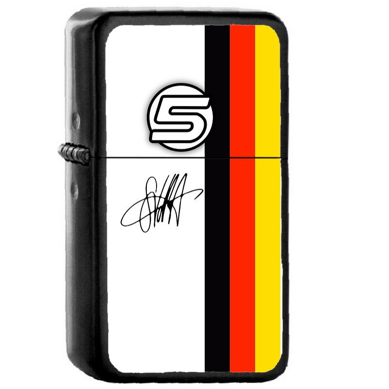 Vettel Helmet Sig - Oil Windproof Flip Top Black Lighters Briquet Encendedor