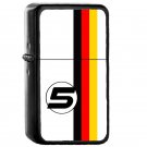 Vettel 5 - Oil Windproof Flip Top Black Lighters Briquet Encendedor