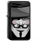 V for Vendetta - Oil Windproof Flip Top Black Lighters Briquet Encendedor