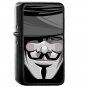 V for Vendetta - Oil Windproof Flip Top Black Lighters Briquet Encendedor